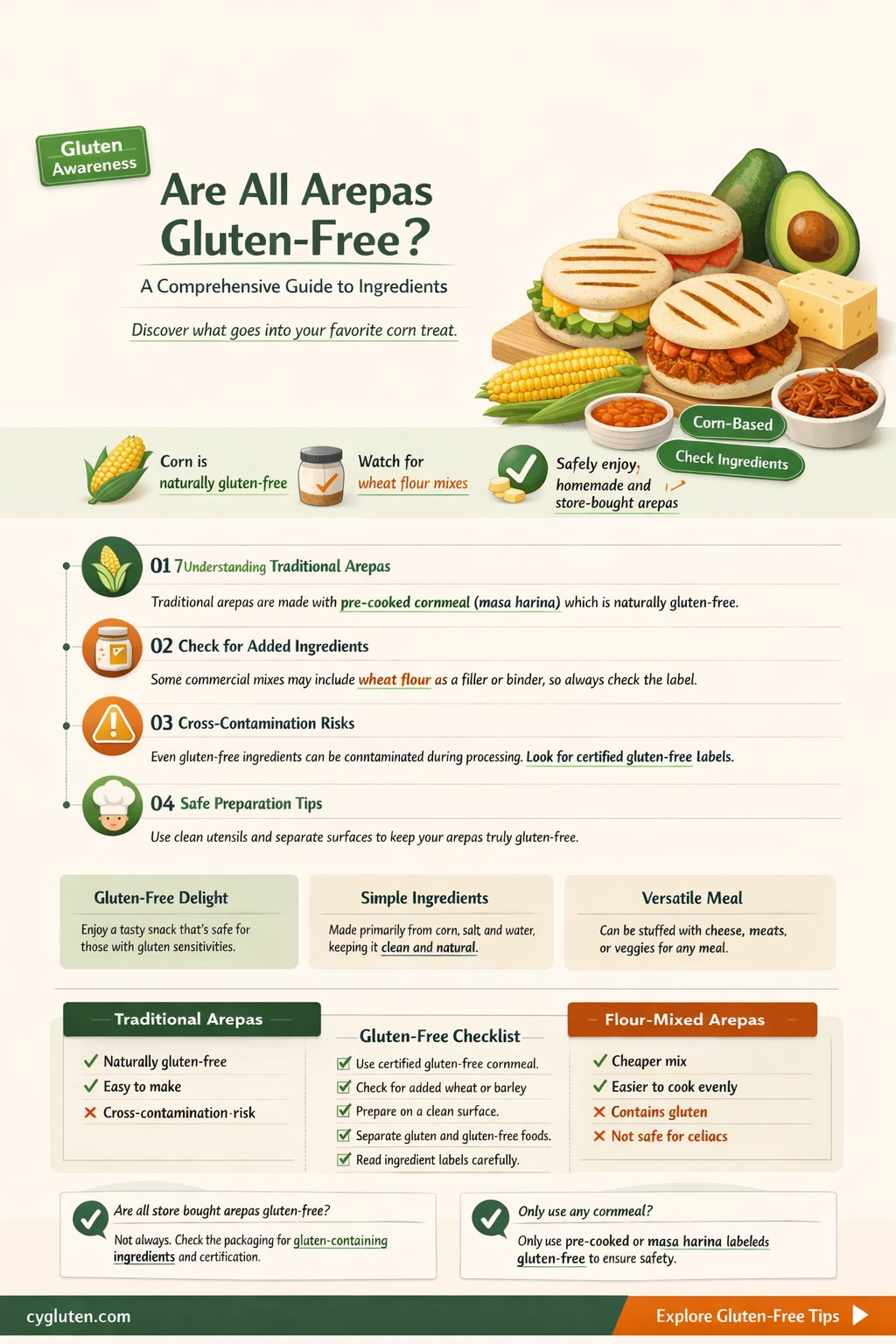 are all arepas gluten free