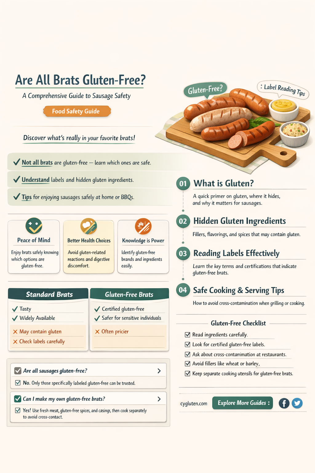 are all brats gluten free