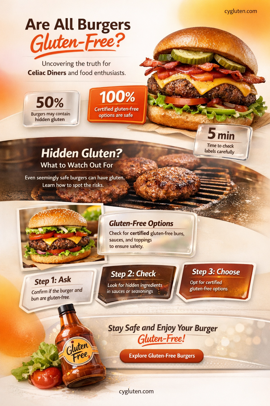 are all burgers gluten free