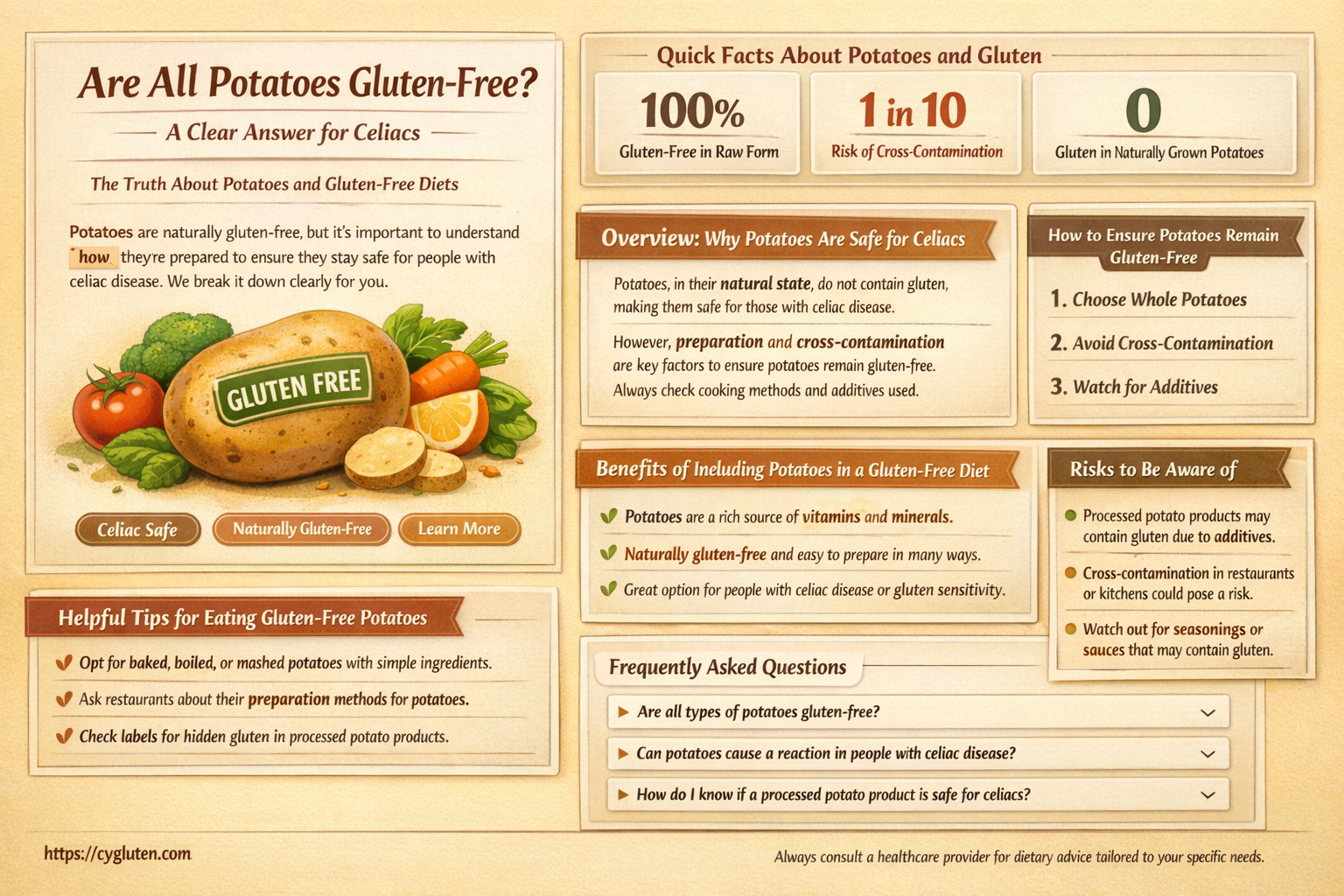 are all potatoes gluten free