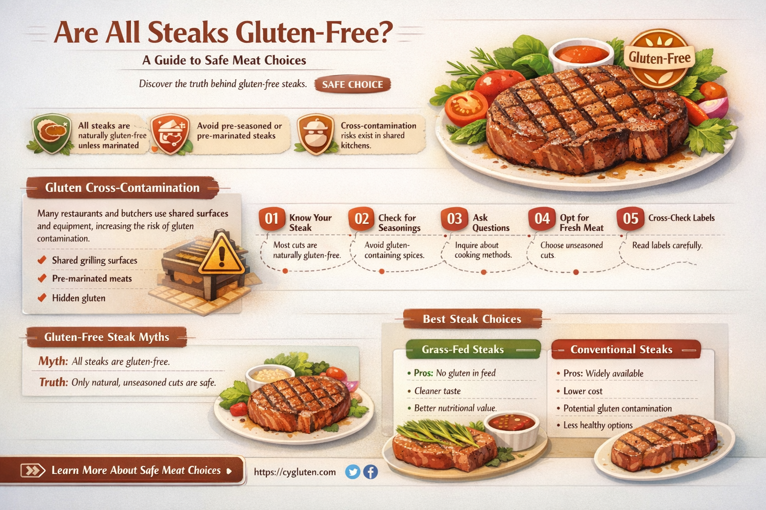 are all steaks gluten free