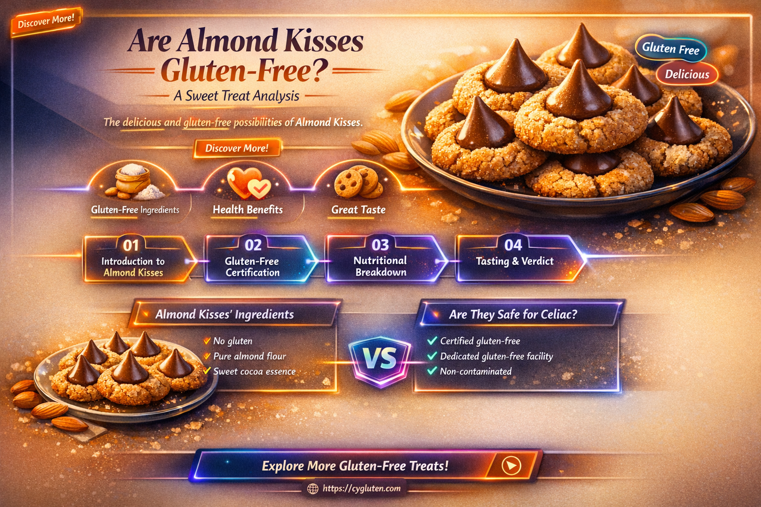 are almond kisses gluten free