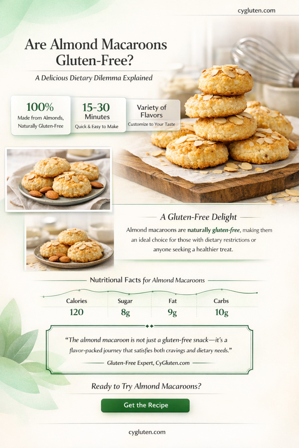 are almond macaroons gluten free