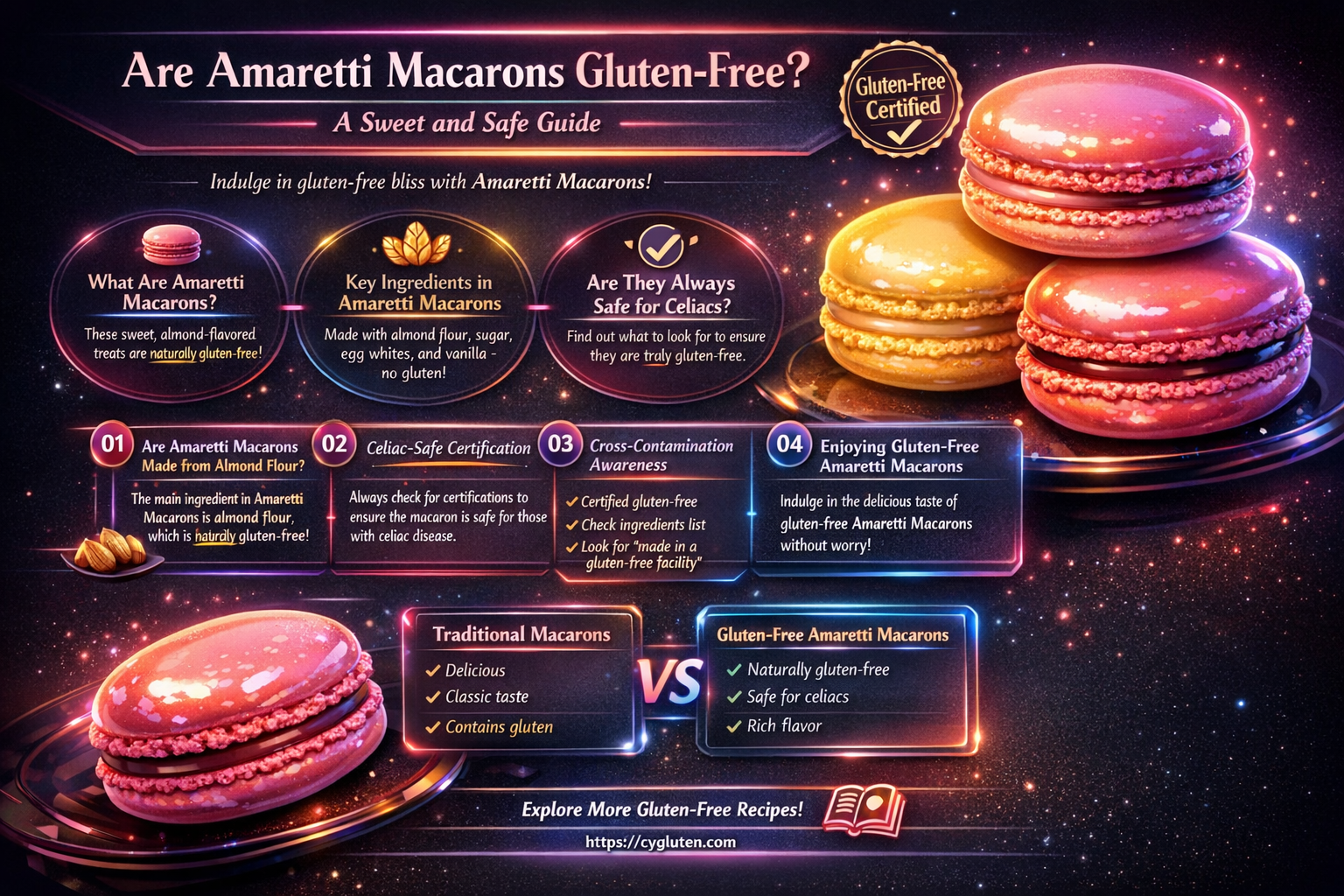 are amaretti macarons gluten free