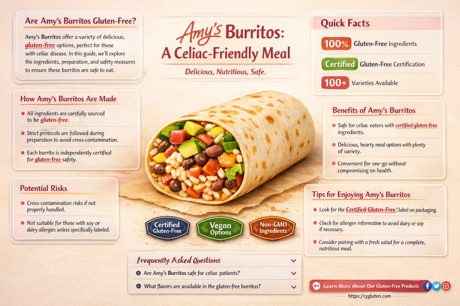 are amy burritos gluten free