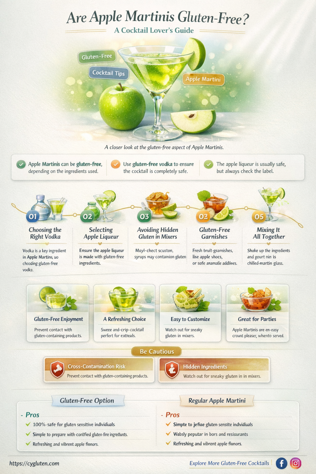 are apple martinis gluten free
