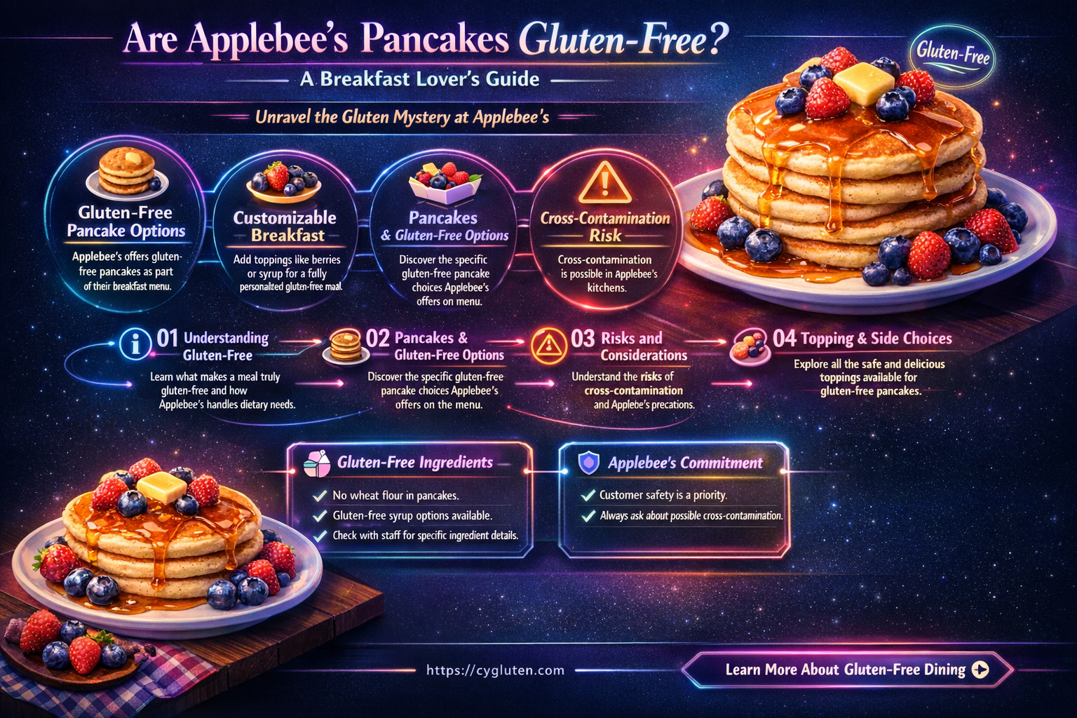 are applebees pancakes gluten free