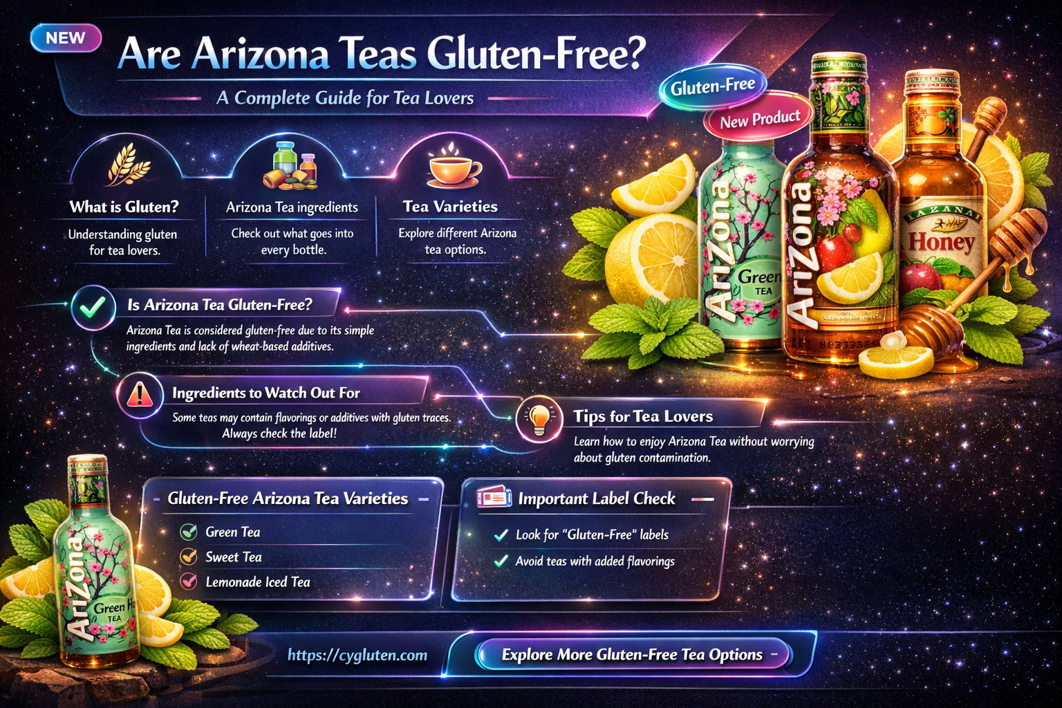 are arizona teas gluten free