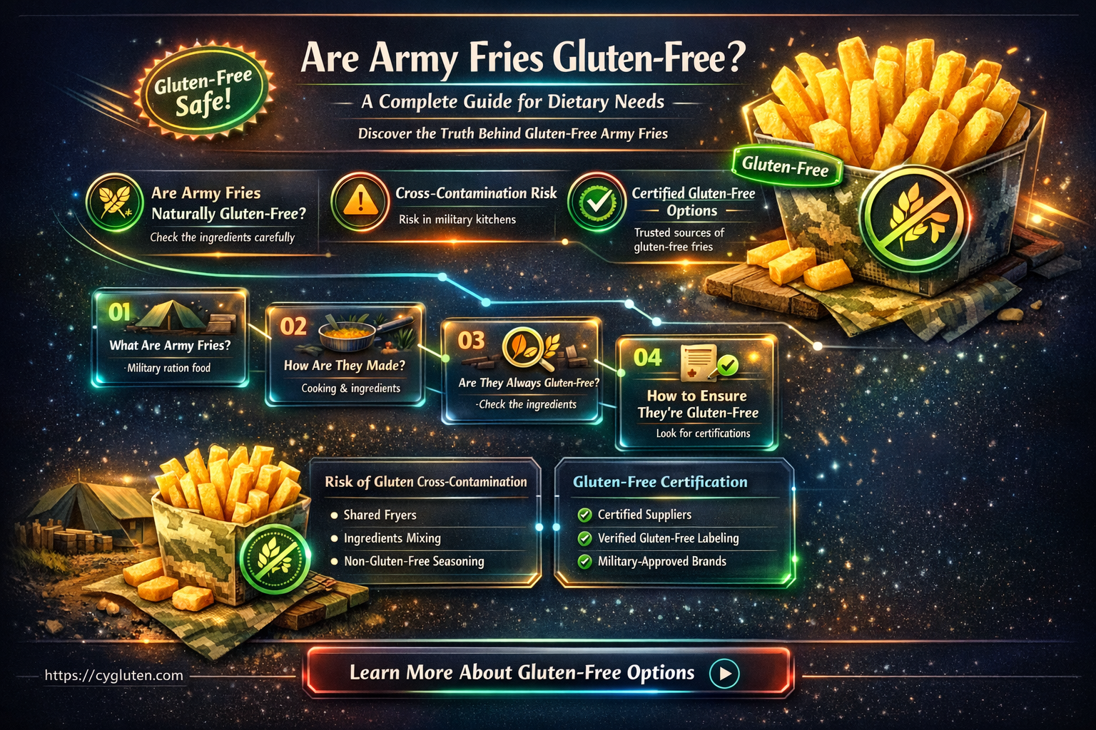 are army fries gluten free