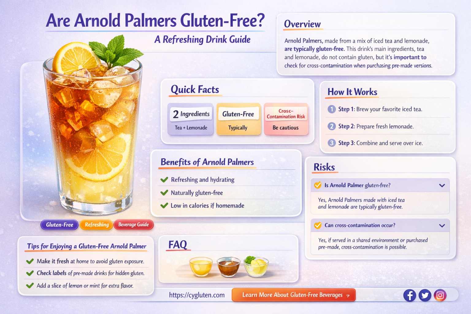 are arnold palmers gluten free