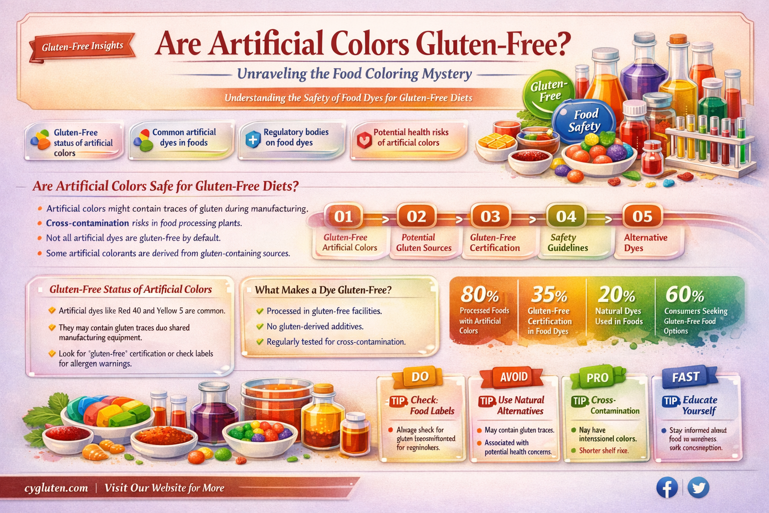 are artificial colors gluten free