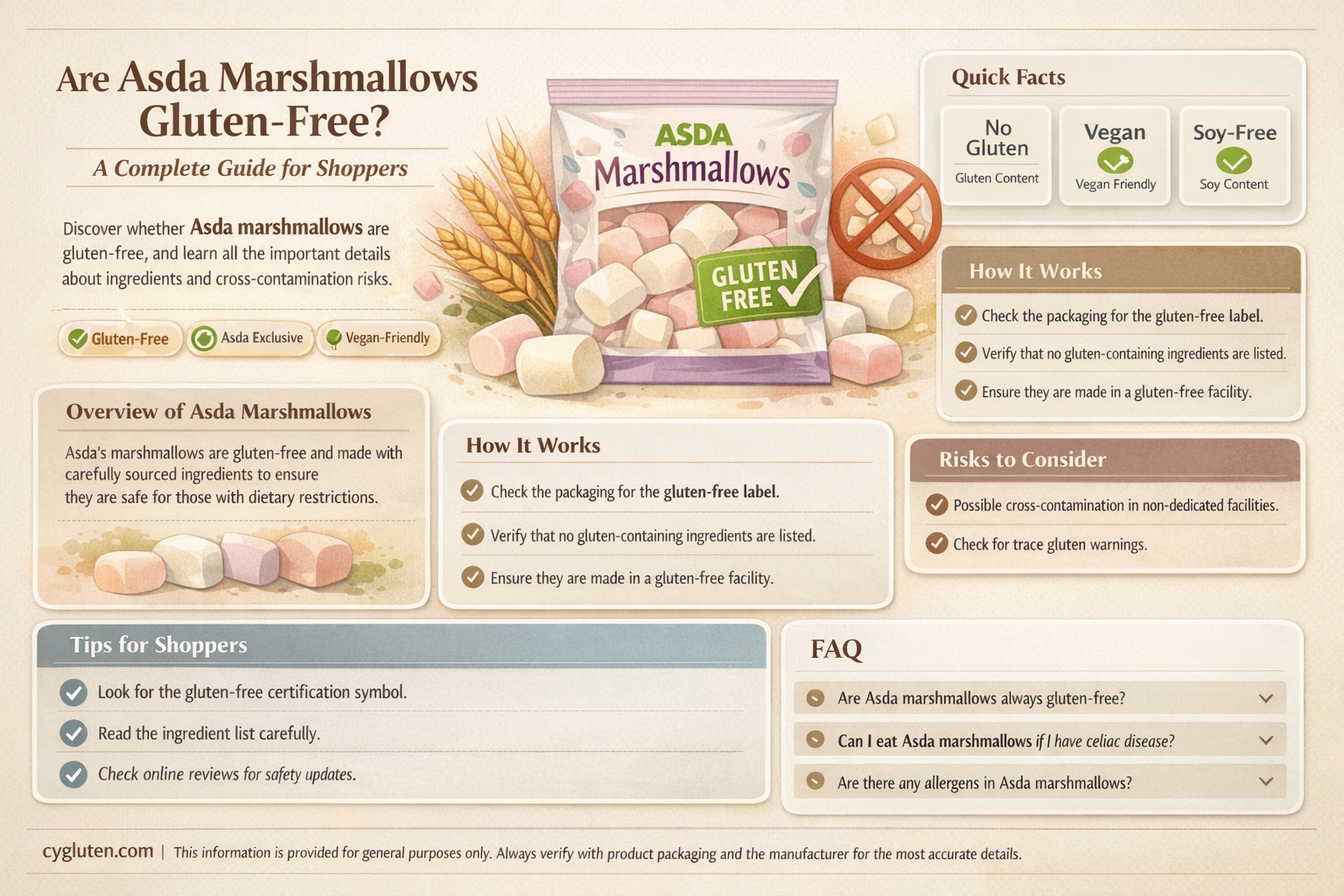 are asda marshmallows gluten free