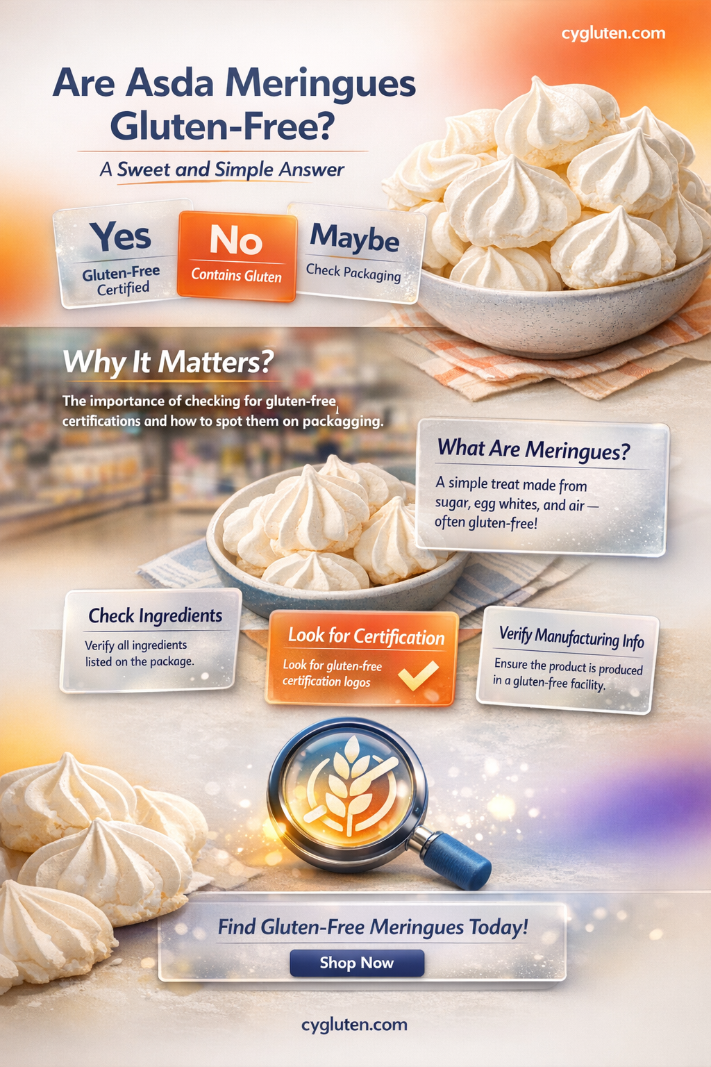 are asda meringues gluten free