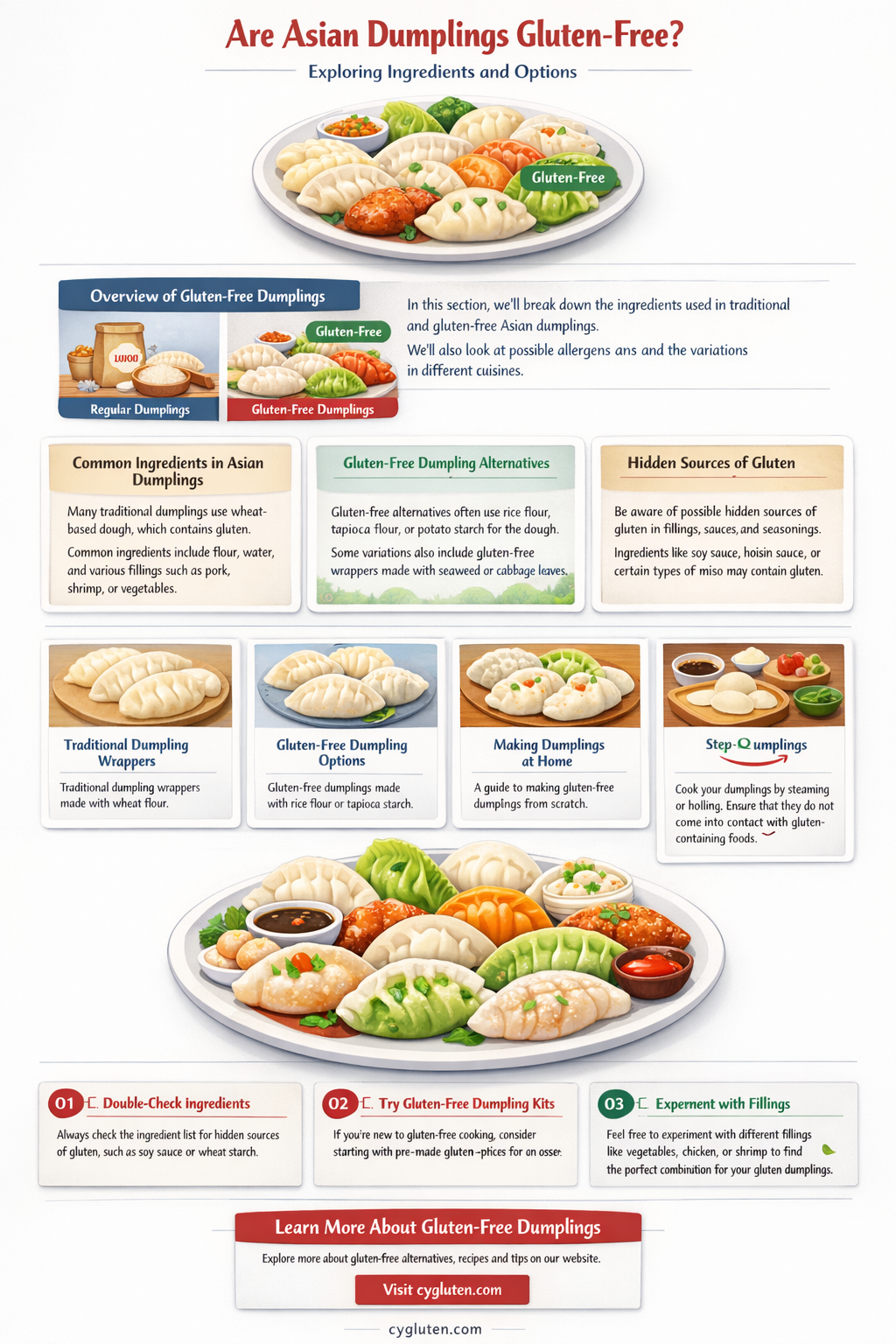 are asian dumplings gluten free