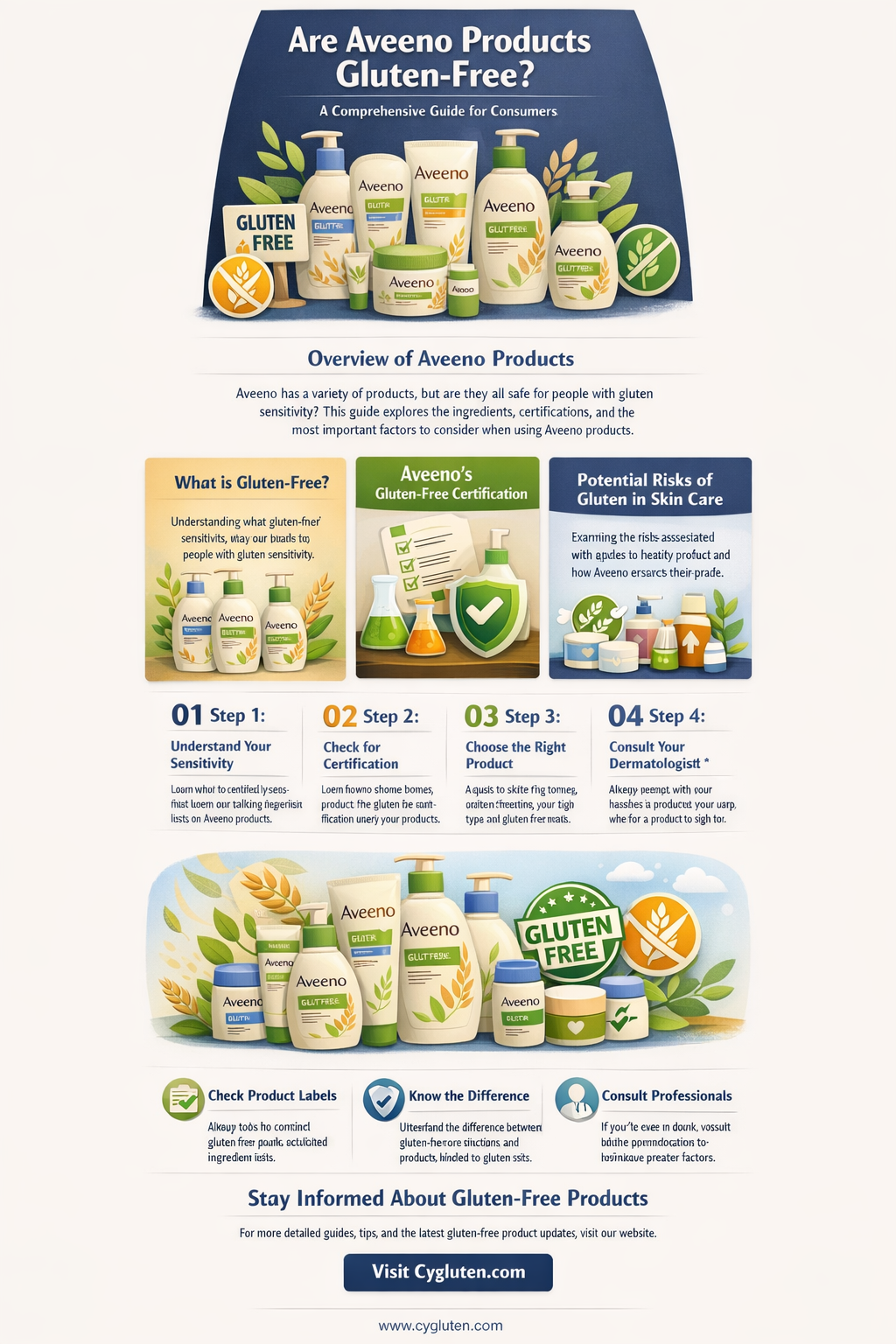 are aveeno products gluten free