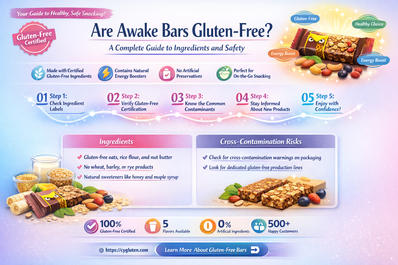 are awake bars gluten free