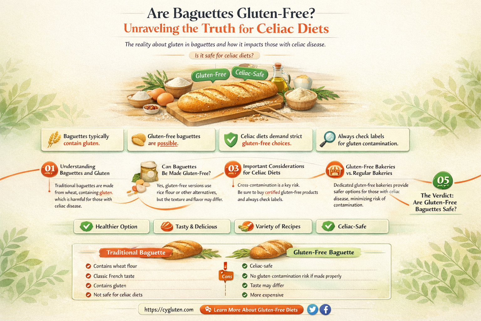 are baguettes gluten free