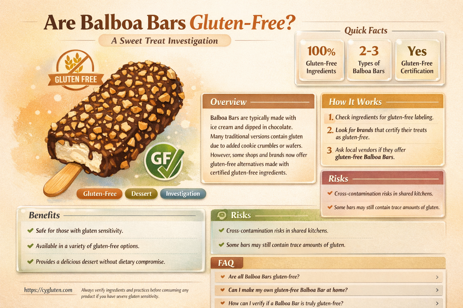 are balboa bars gluten free