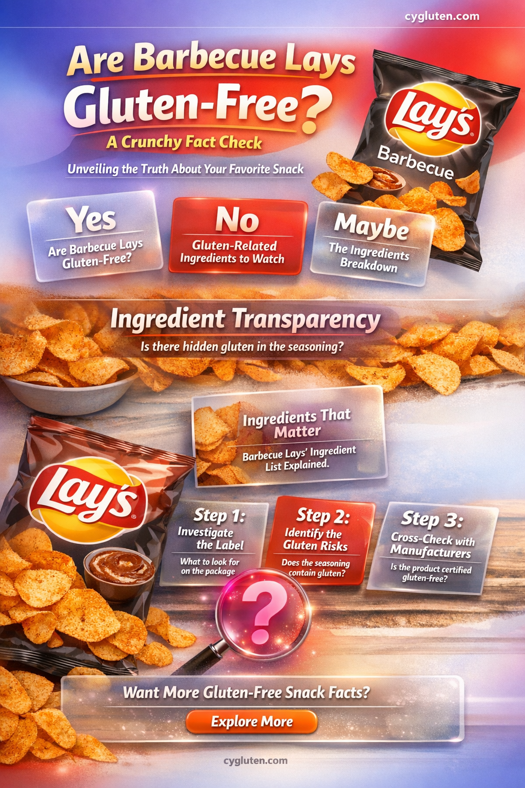 are barbecue lays gluten free
