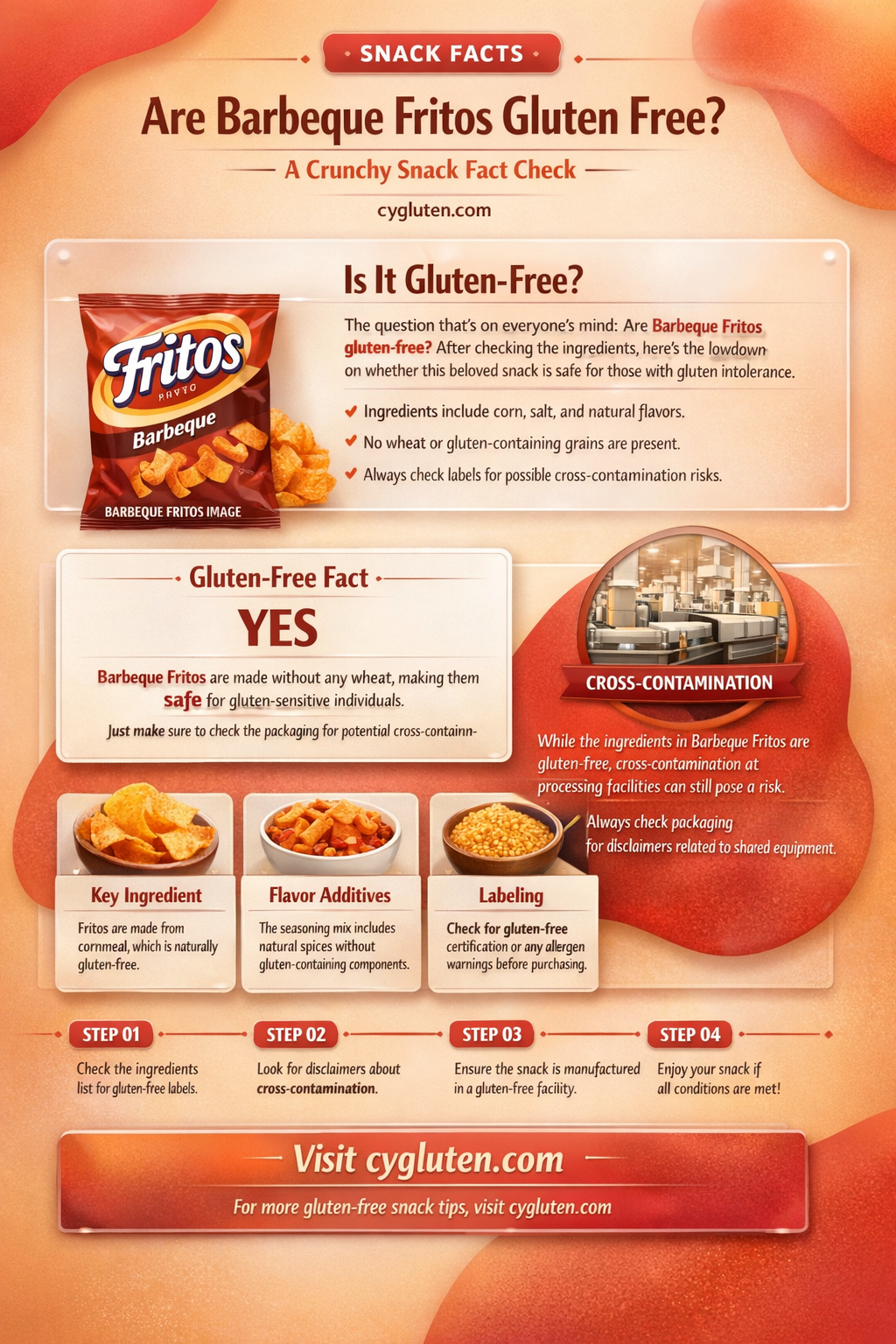 are barbeque fritos gluten free