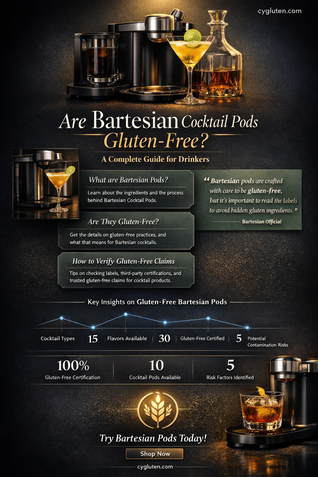are bartesian pods gluten free