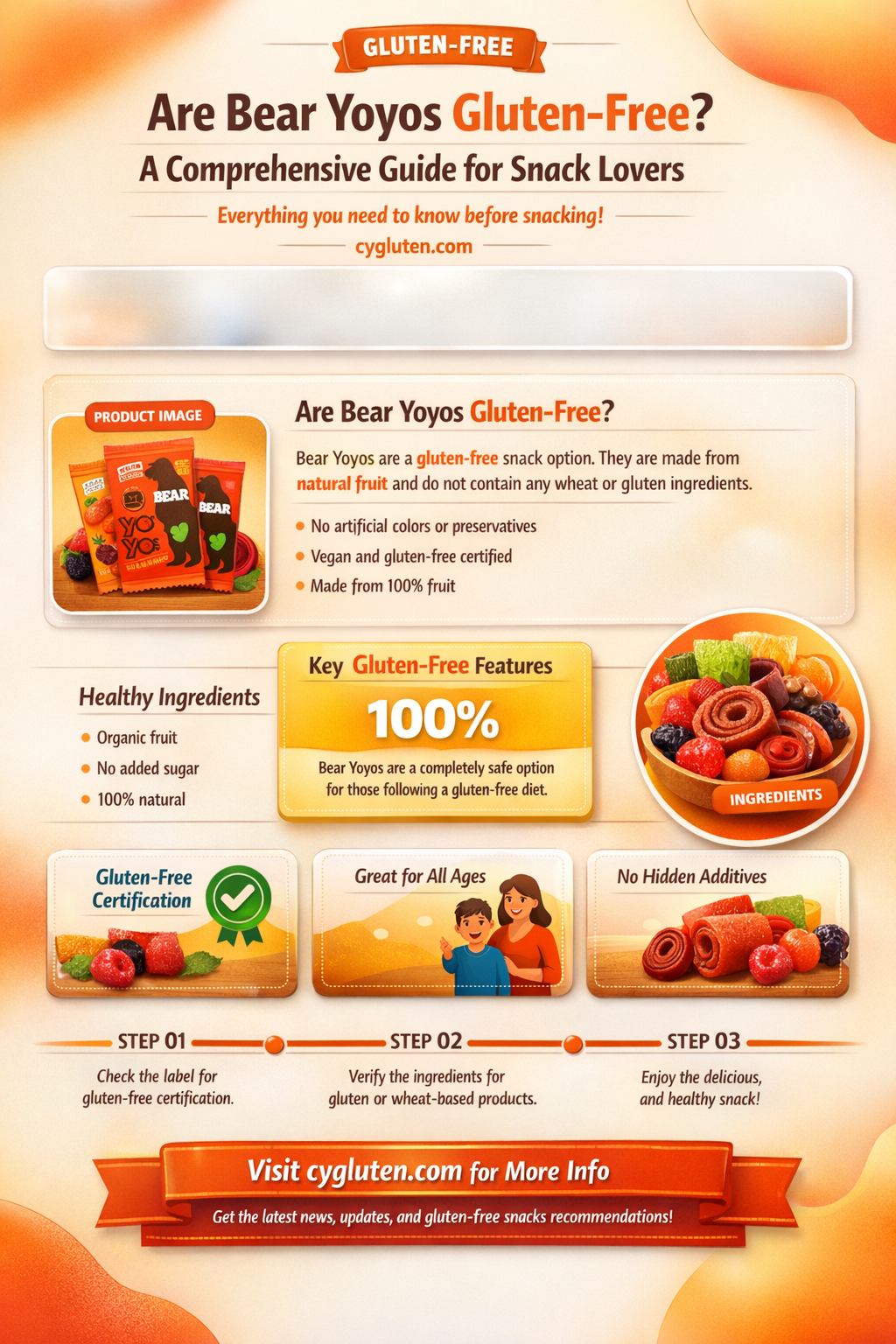 are bear yoyos gluten free
