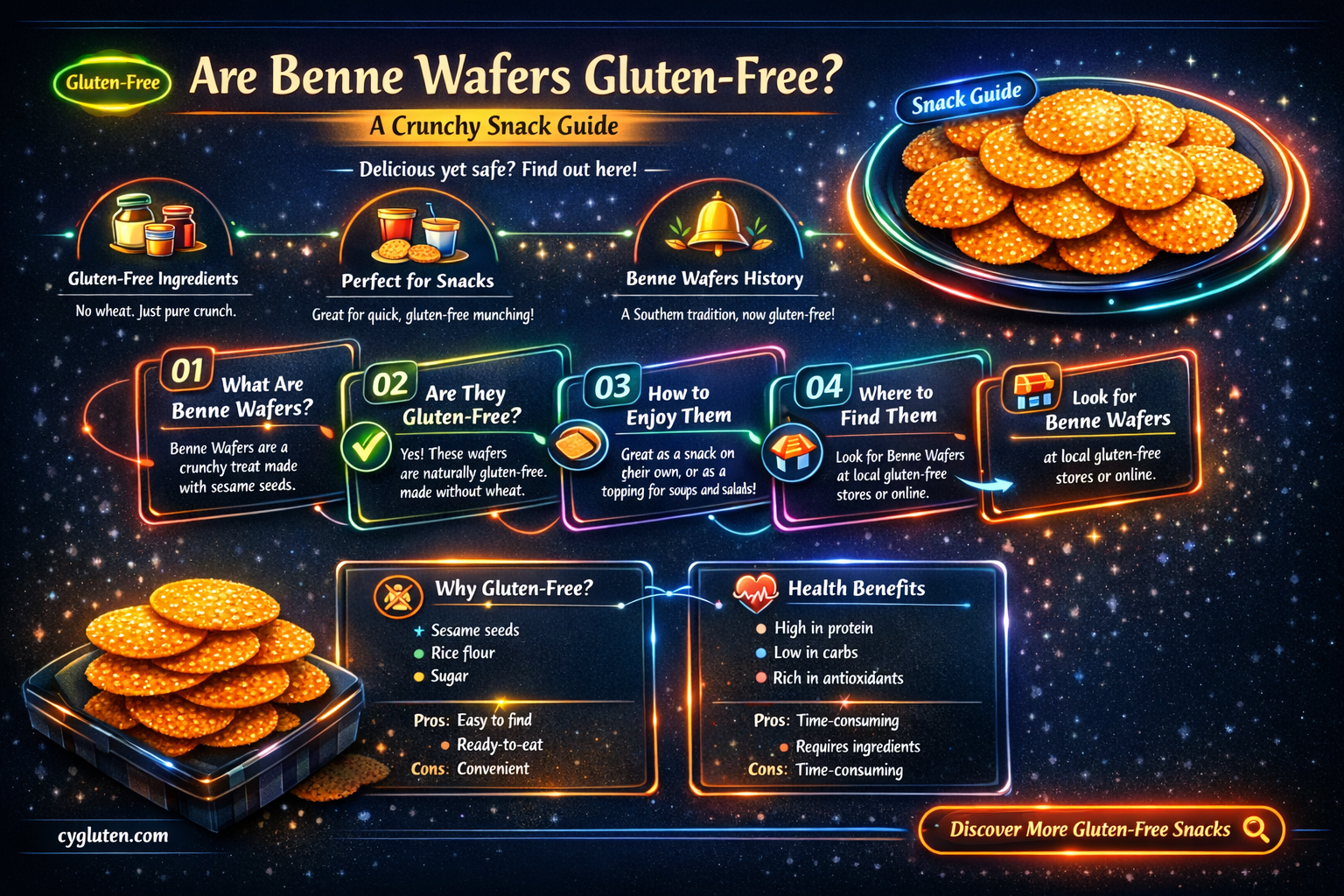 are benne wafers gluten free