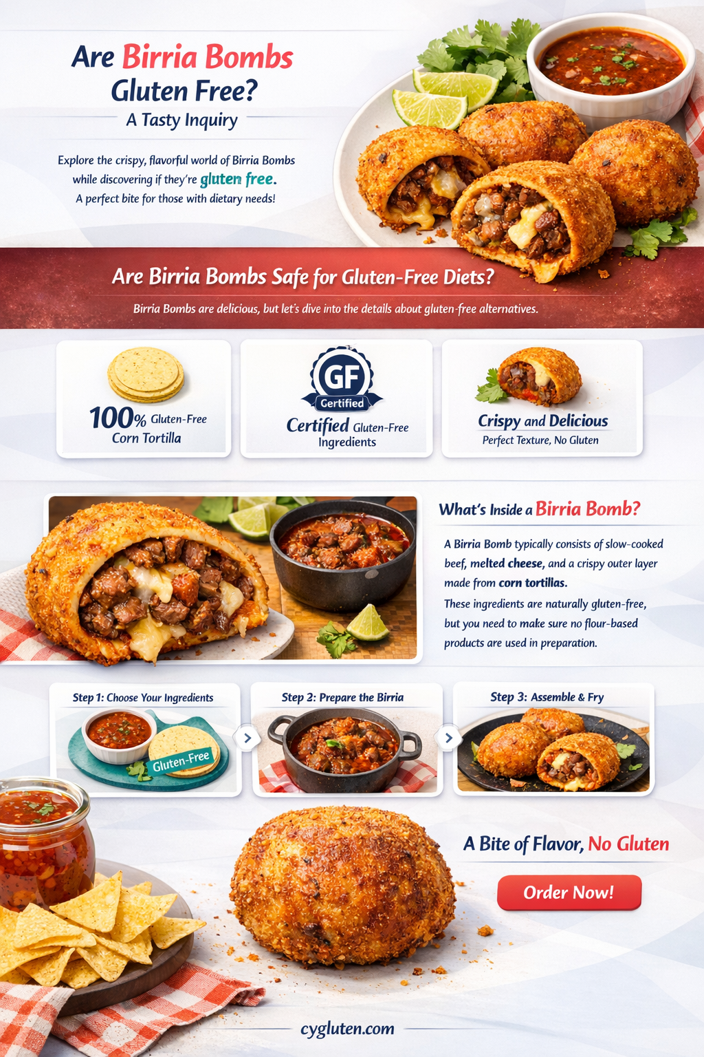 are birria bombs gluten free