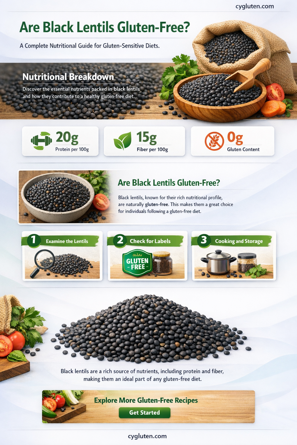 are black lentils gluten free