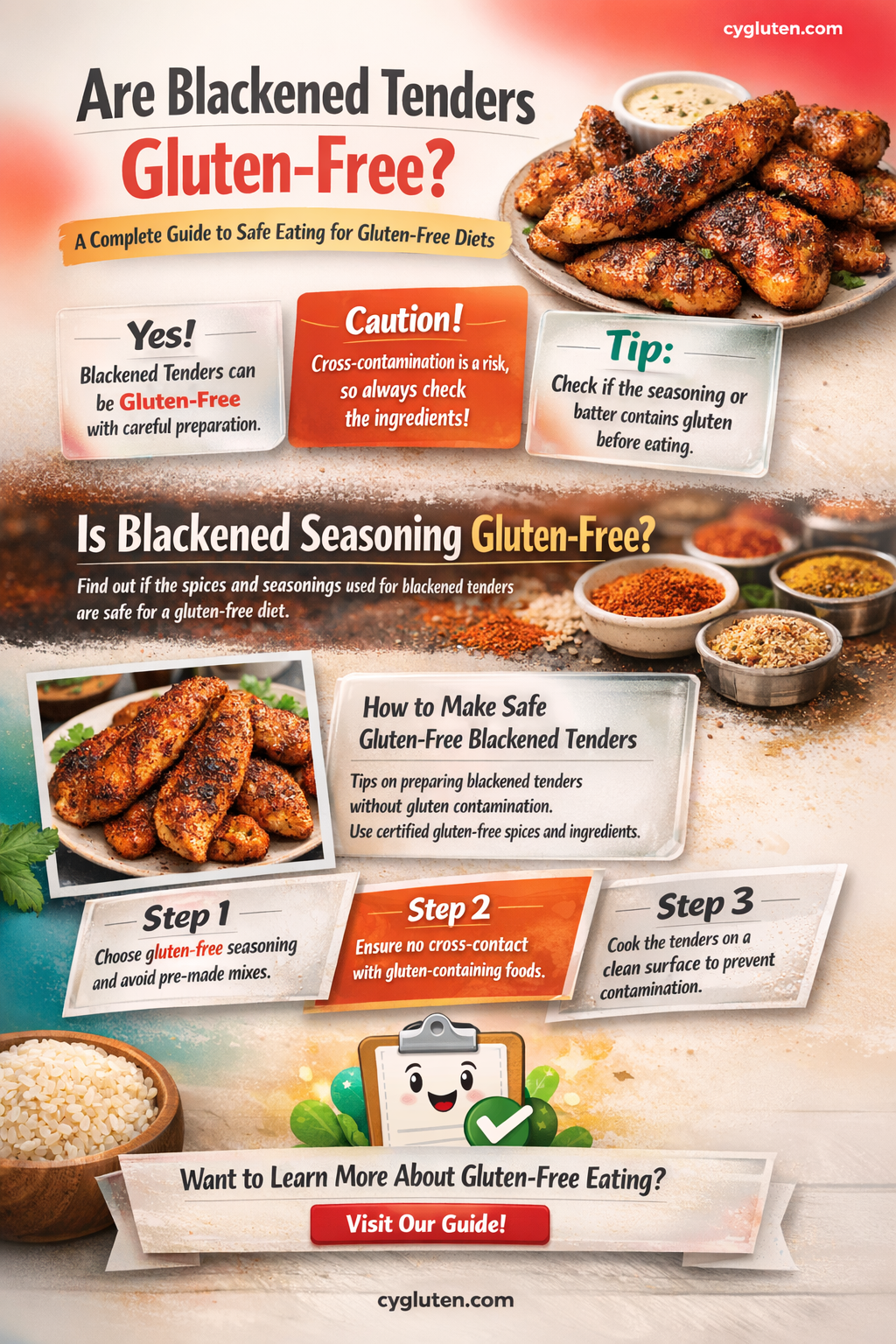 are blackened tenders gluten free