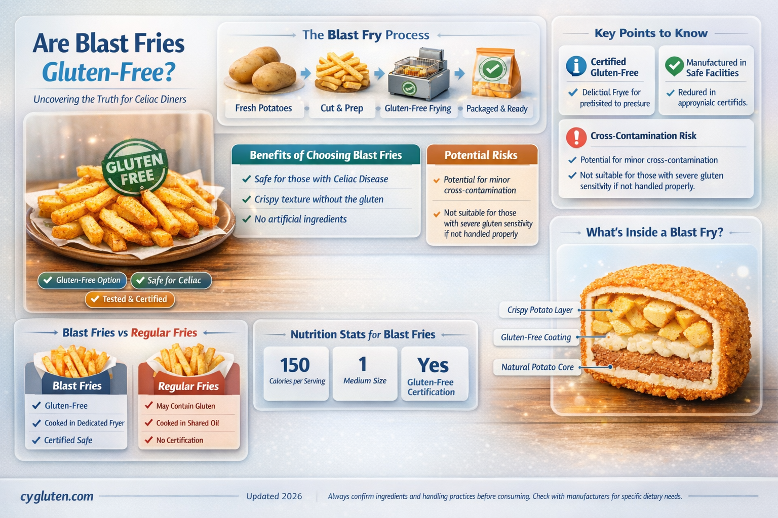 are blasts fries gluten free