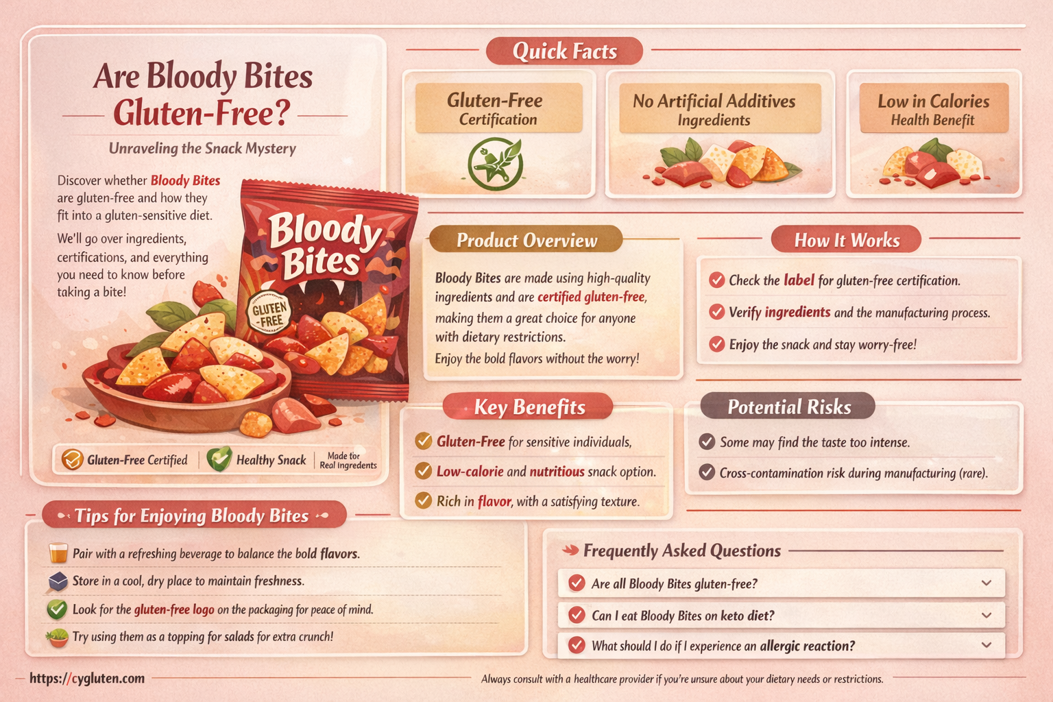 are bloody bites gluten free