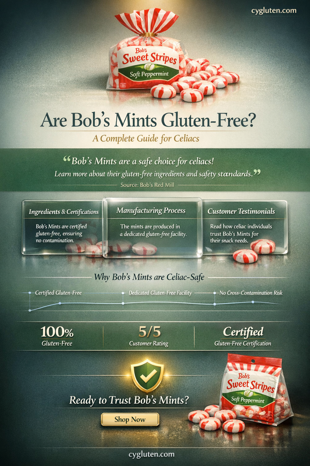 are bobs mints gluten free