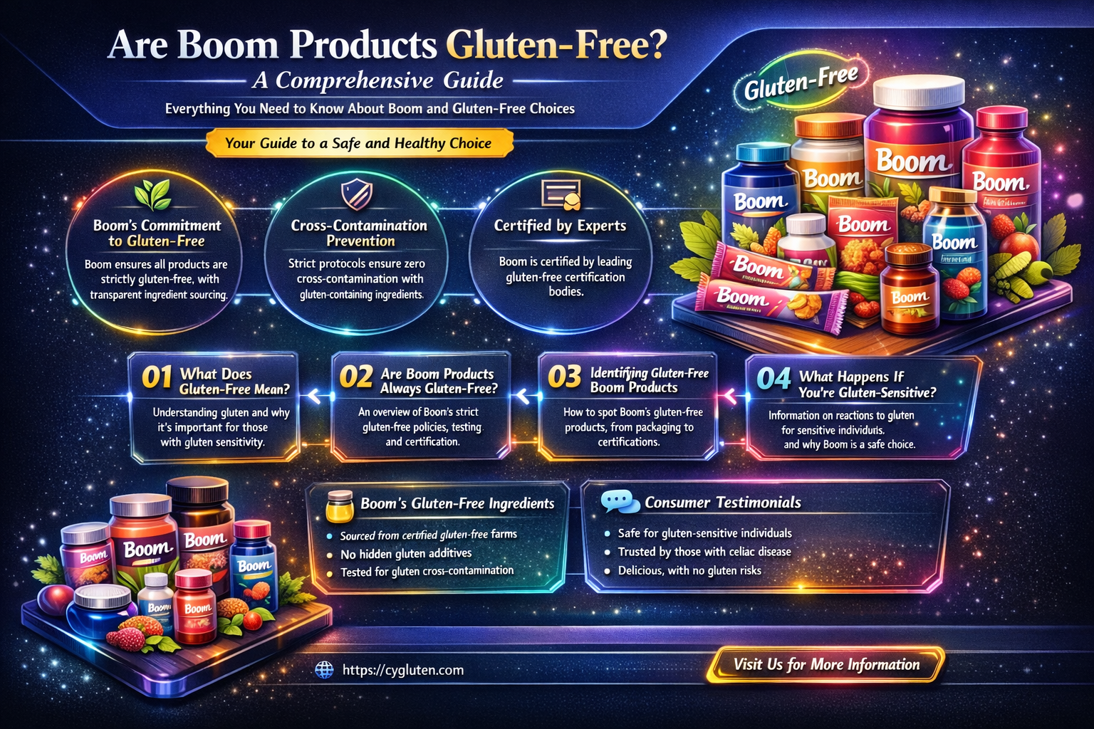 are boom products gluten free