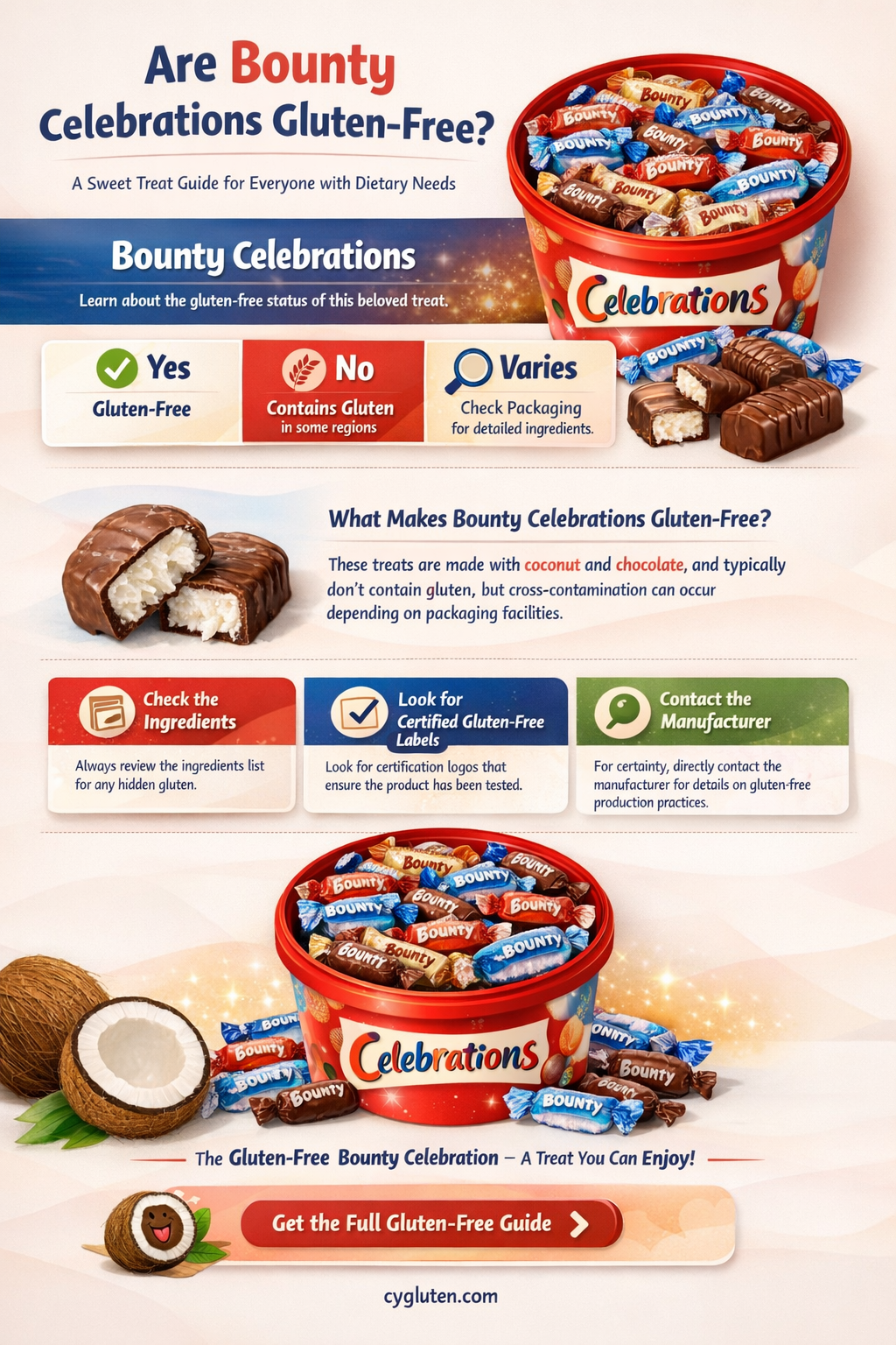 are bounty celebrations gluten free