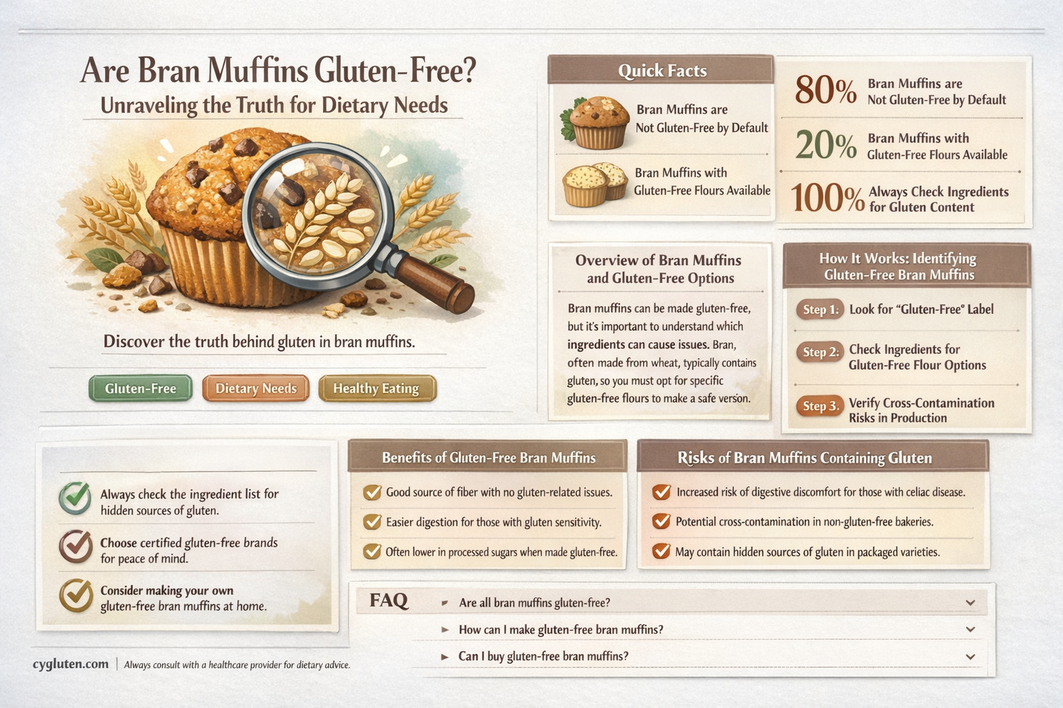 are bran muffins gluten free