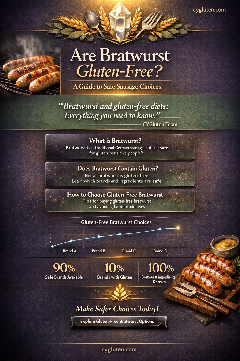 are bratwurst gluten free