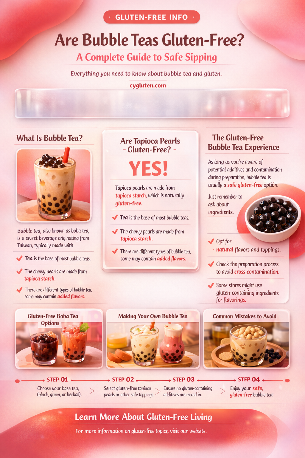 are bubble teas gluten free