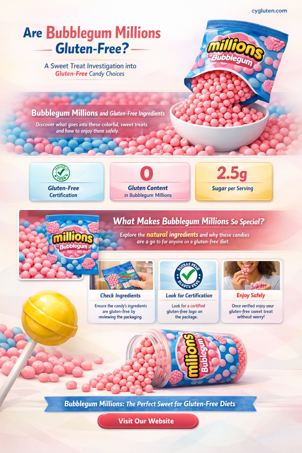 are bubblegum millions gluten free