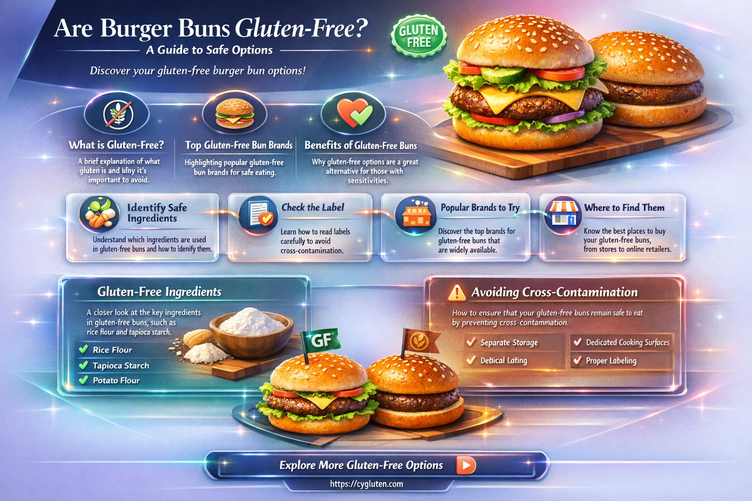 are burger buns gluten free