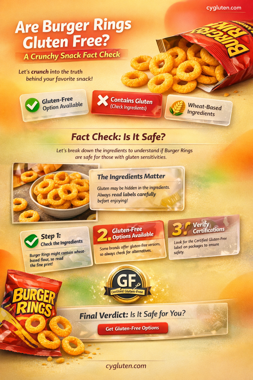 are burger rings gluten free