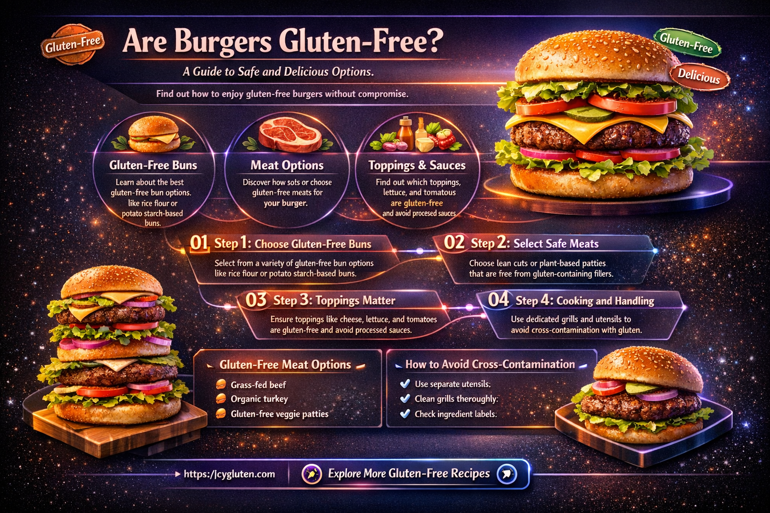 are burgers gluten free
