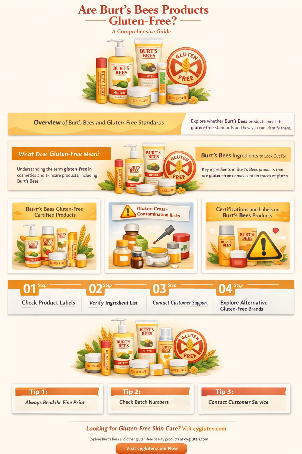 are burts bees gluten free