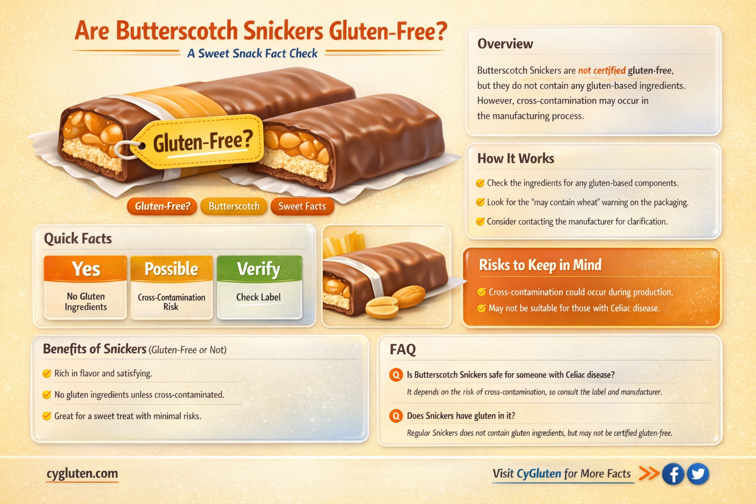 are butterscotch snickers gluten free