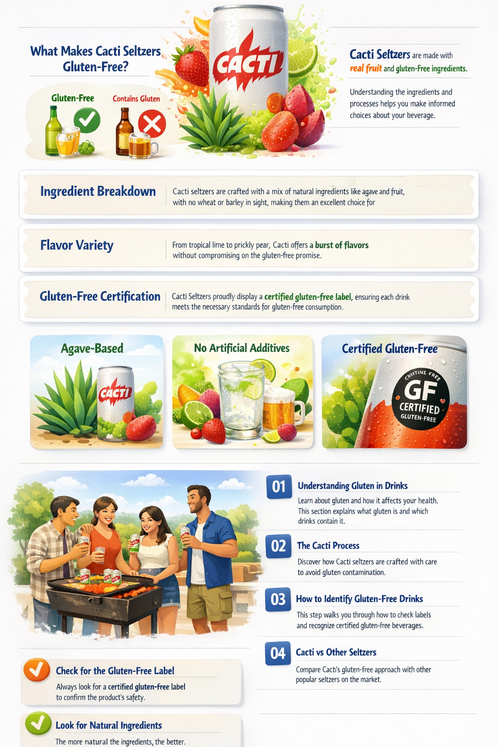 are cacti seltzers gluten free