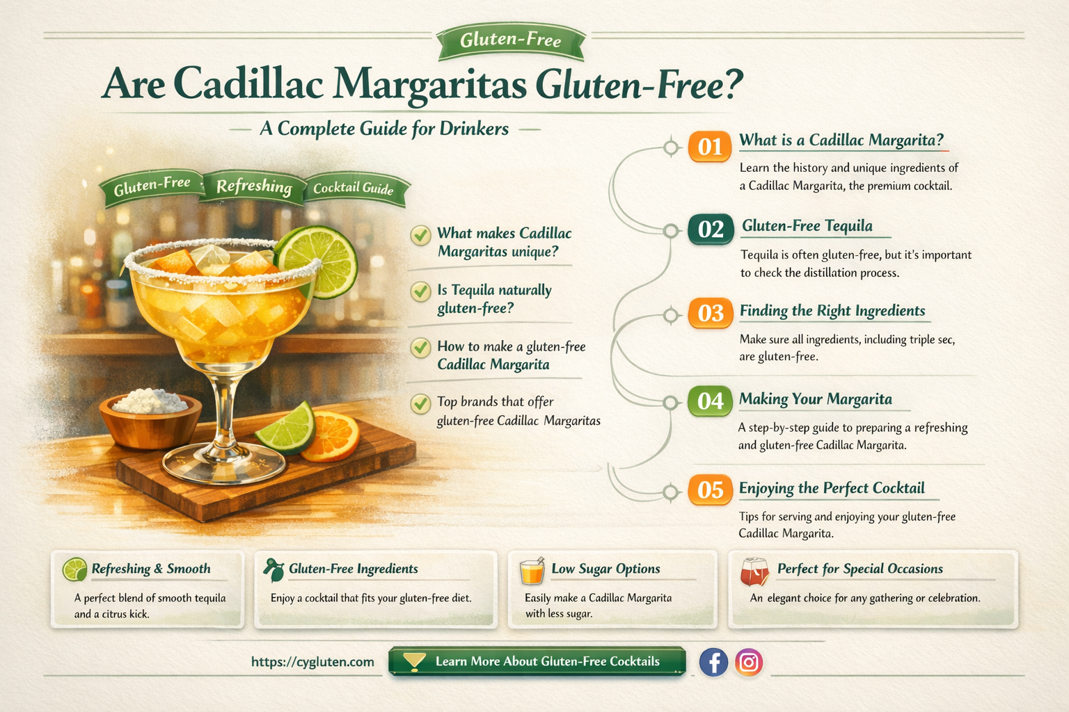 are cadillac margaritas gluten free