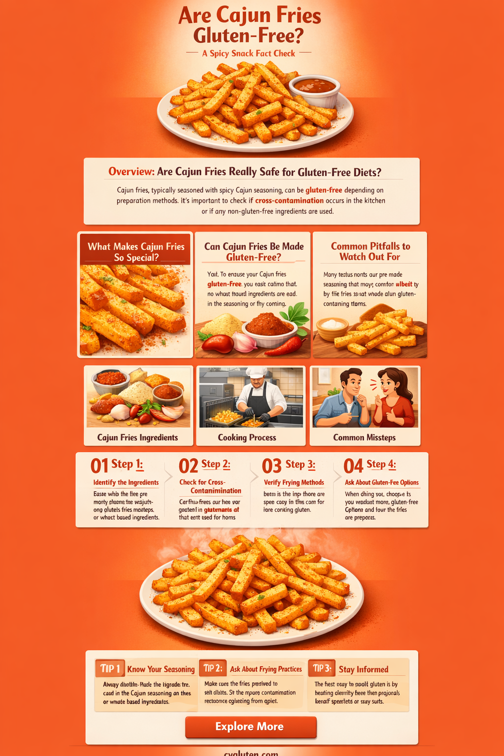 are cajun fries gluten free