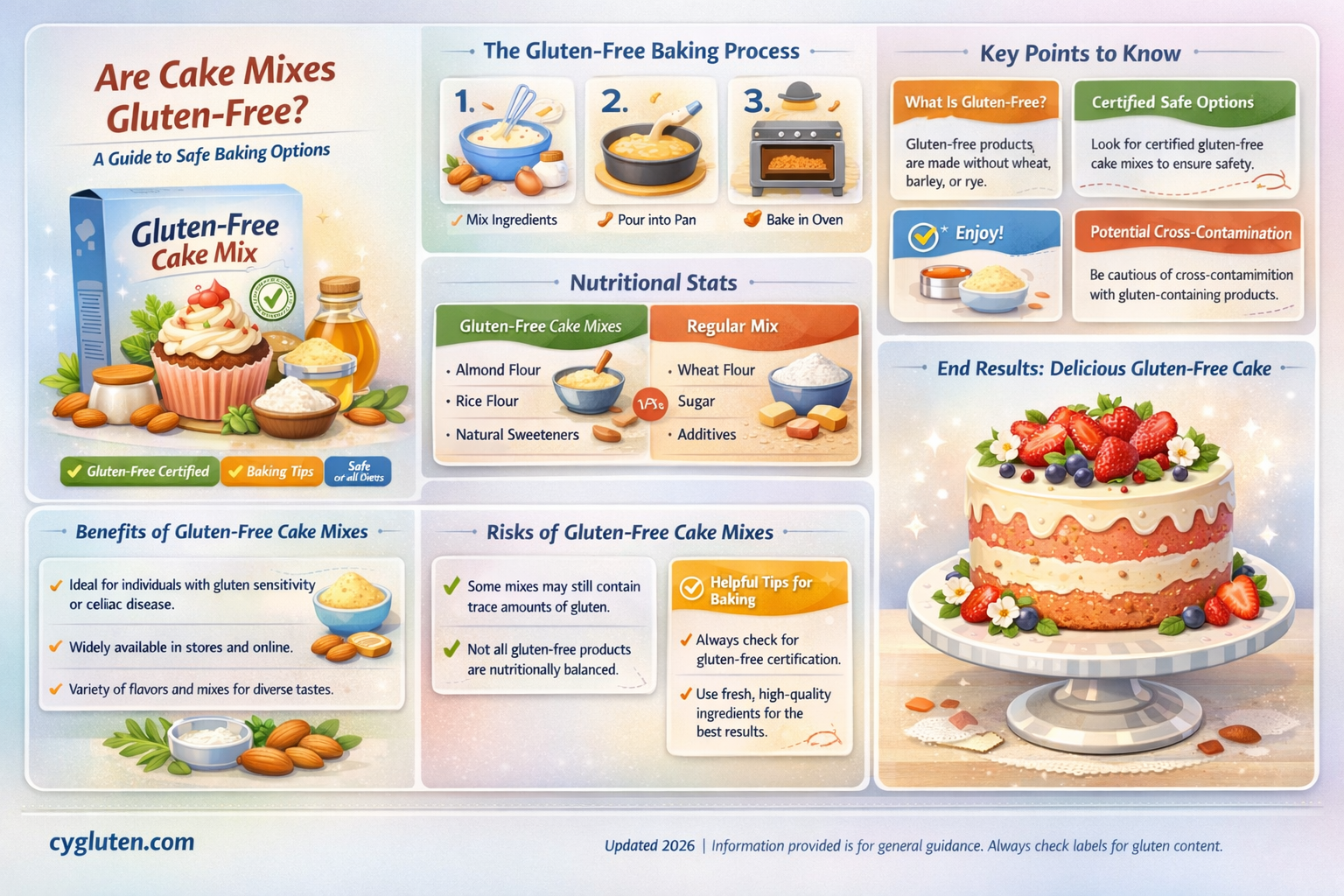 are cake mixes gluten free