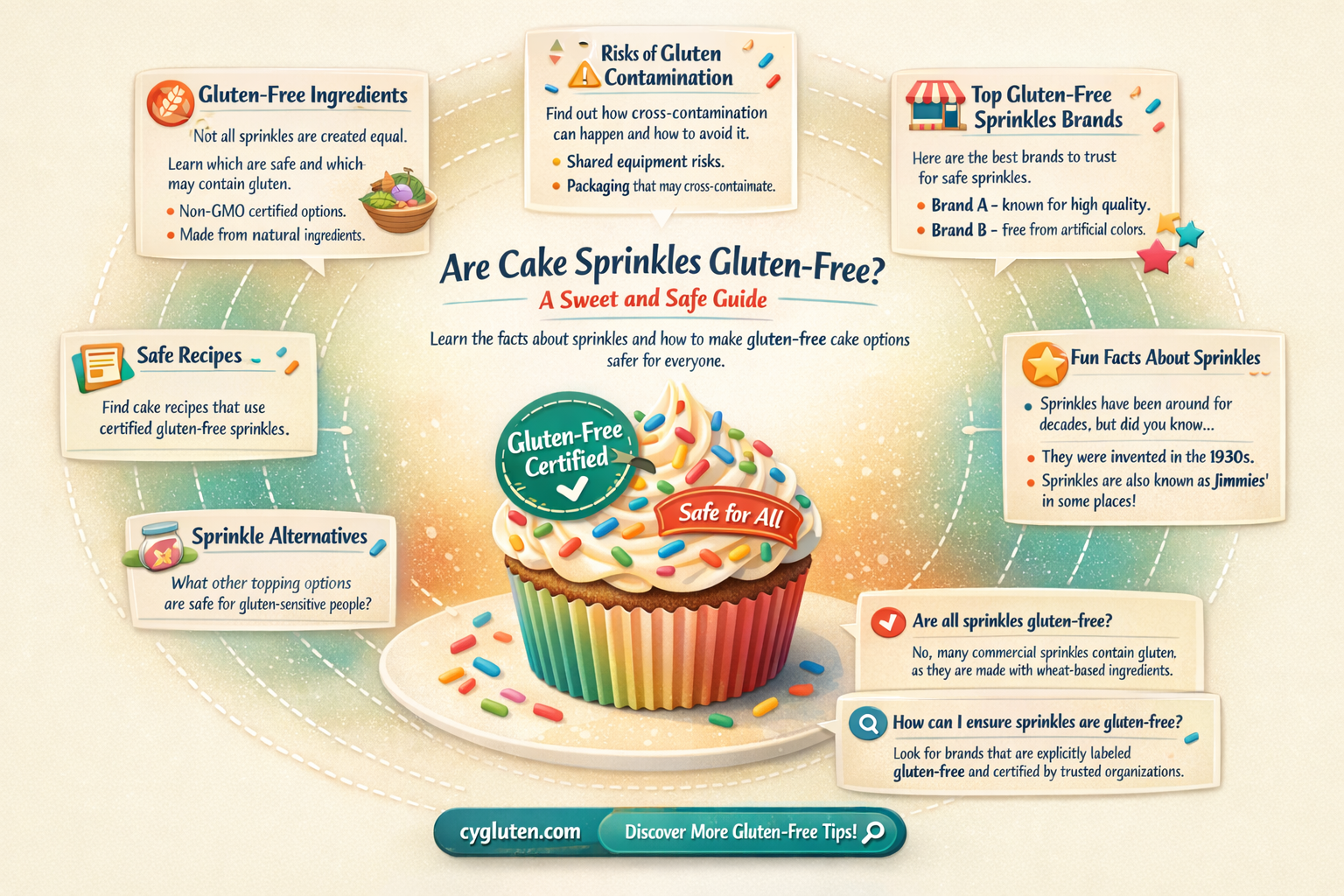 are cake sprinkles gluten free