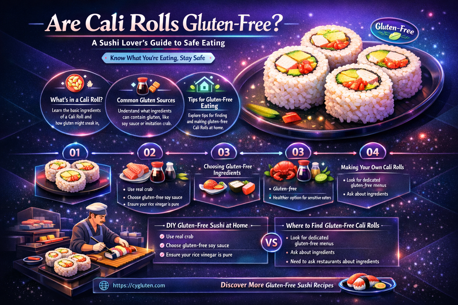 are cali rolls gluten free